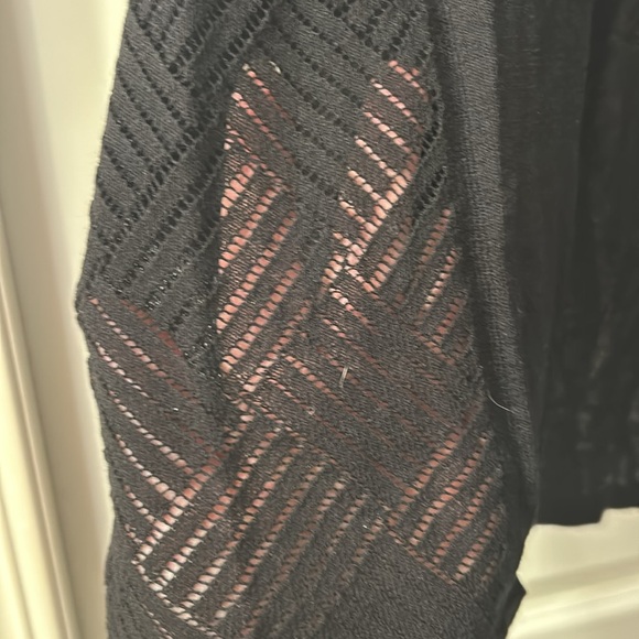 Wear With Jeans or Dress It Up.  Black Vintage delicate Light Cardigan. - Picture 2 of 4